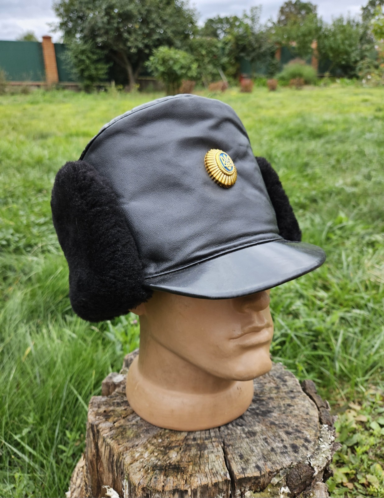Ukrainian Officer Winter Hat Uniform Cockade Military Size  XXL / 60