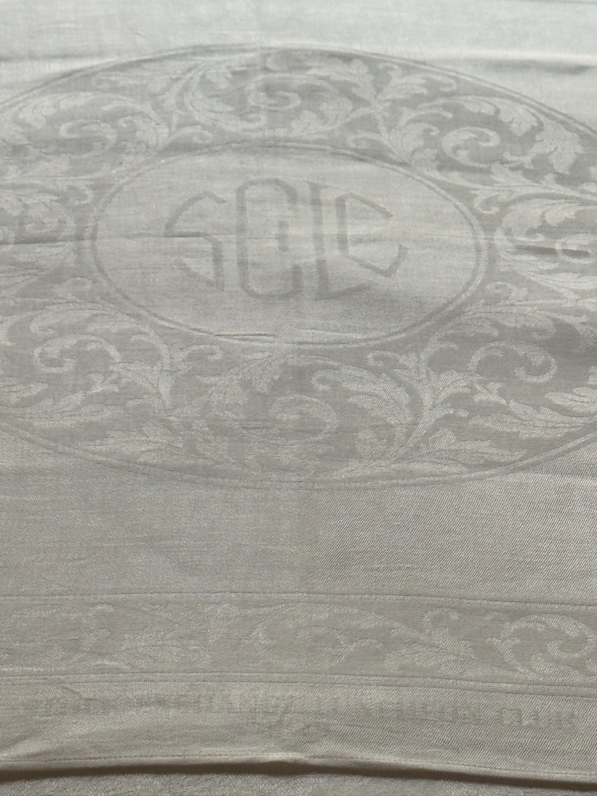 Rare 1938 Stock Exchange Luncheon Club NYSE Damask Linen Napkin Liddell Design