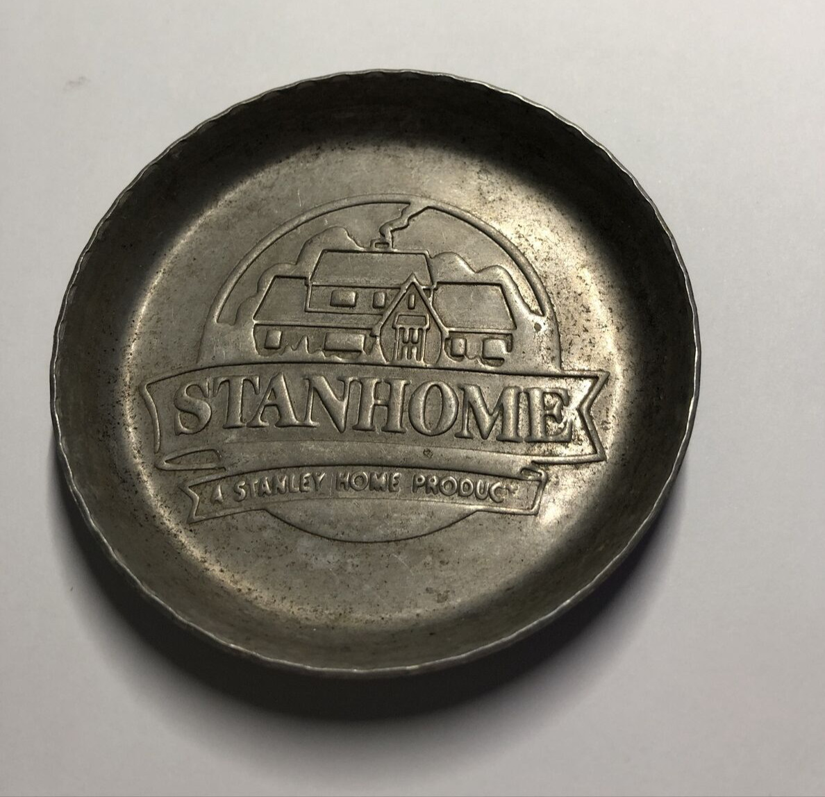 VINTAGE STANHOME STANLEY HOME PRODUCTS HOSTESS PARTY ALUMINUM COASTER/Ashtray