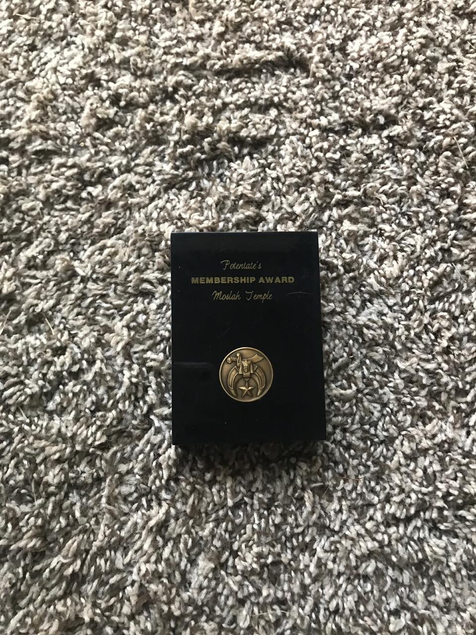 Potentate’s Membership Award Moslah Temple LT2