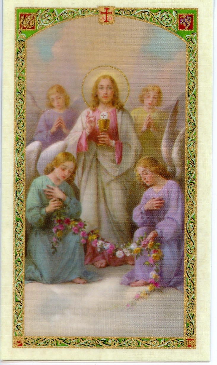 MORNING OFFERING - Laminated  Holy Cards.  QUANTITY 25 CARDS