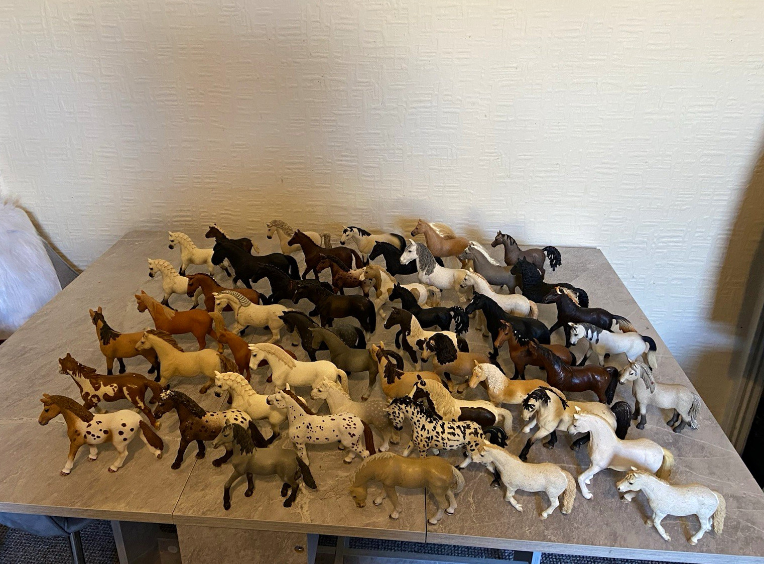 Bundle of 52 Schleich adult horses / ponies - no foals in this bundle