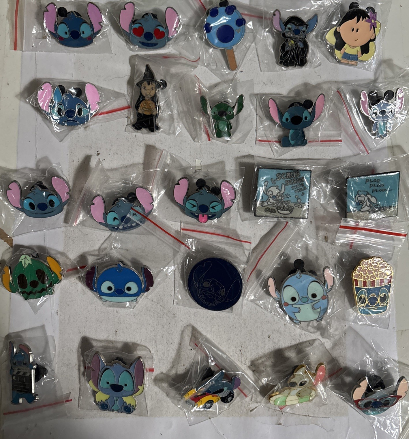 Stitch Disney Pin Lot of 25. W/ STITCH LANYARD US SELLER Stitch Disney Pin Lot of 25. W/ STITCH LANYARD US SELLER