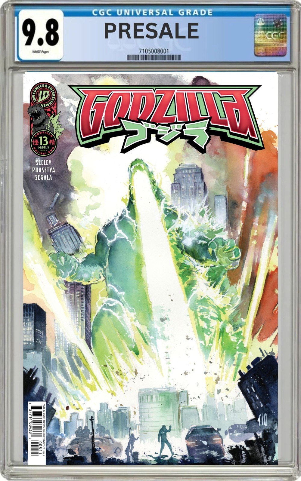 CGC 9.8  Godzilla #13  varint cover \
