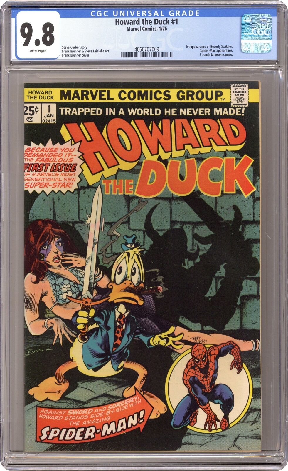 Howard the Duck #1 CGC 9.8 1976 4060707009