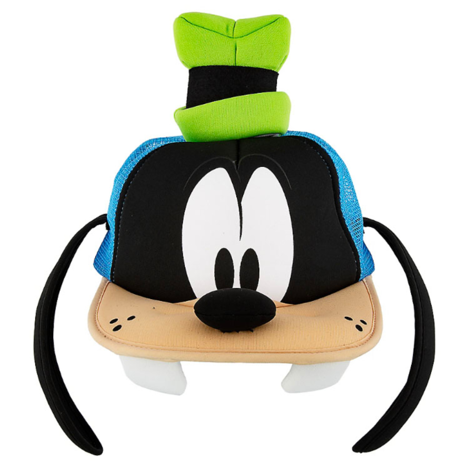 Disney Parks Goofy Face & Ears Mesh Foam Adult Baseball Cap Hat - NEW
