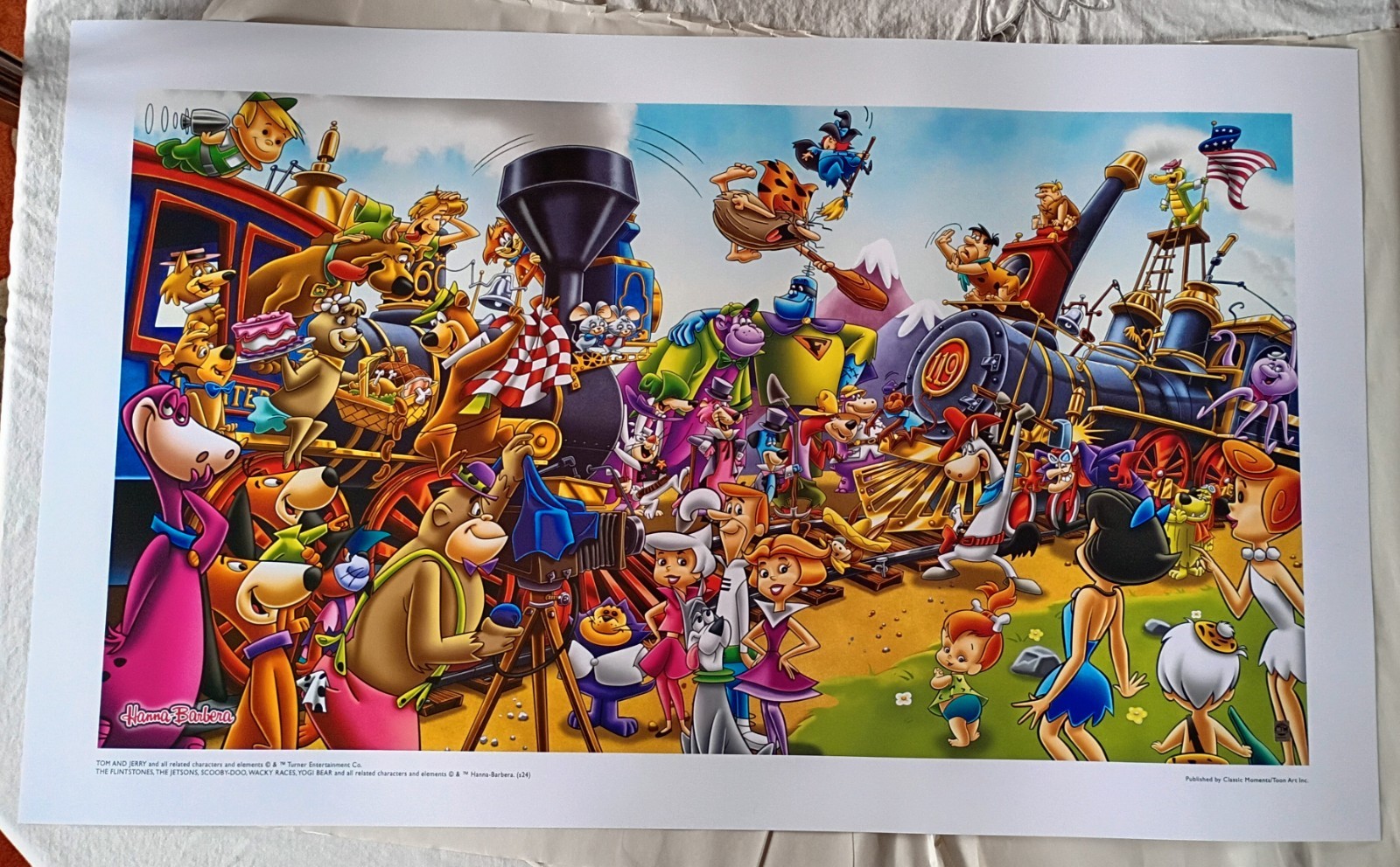 Gold Spike II Animation Art Hanna-Barbera Seriolithograph 22.25\
