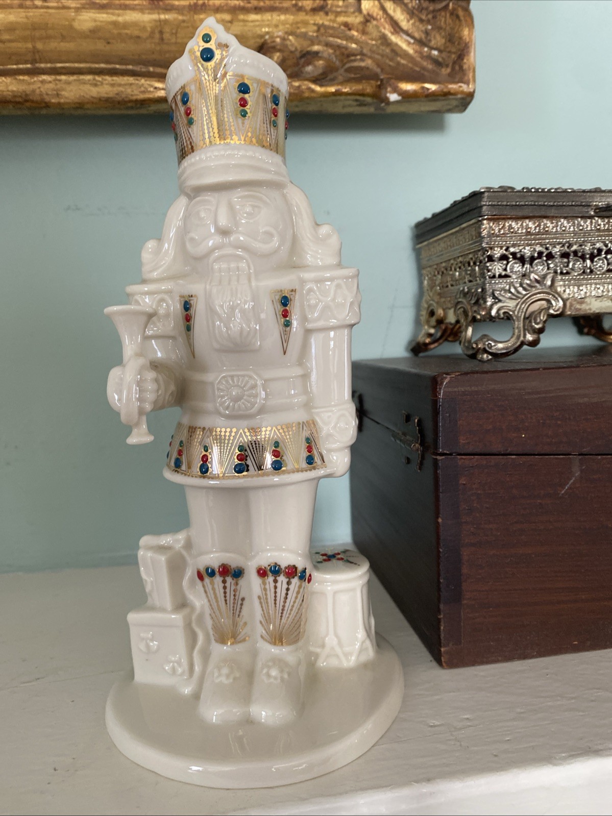 RETIRED 1997 Lenox China Jewels Collection Porcelain Nutcracker w/Trumpet NO BOX