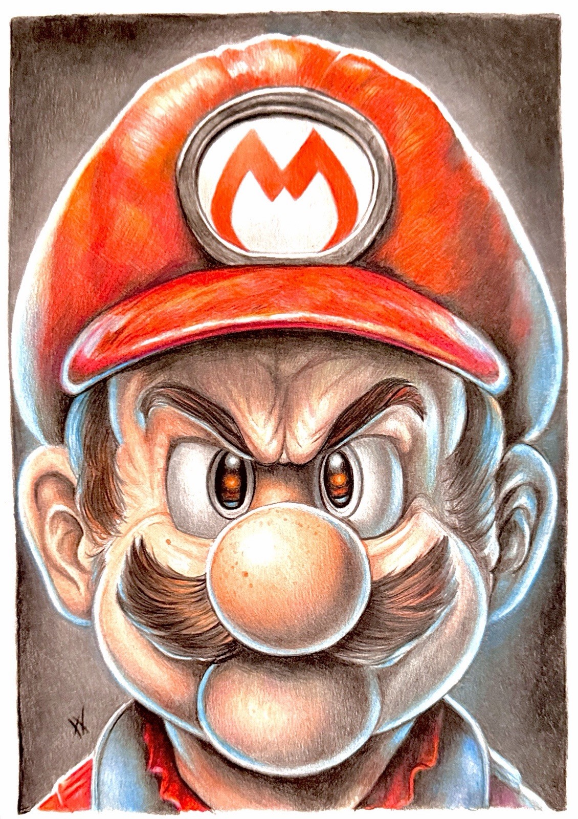 Nintendo Classics: Super Mario - 9x12 Hand-Drawn Original Art by Will Tyr w/COA Nintendo Classics: Super Mario - 9x12 Hand-Drawn Original Art by Will Tyr w/COA