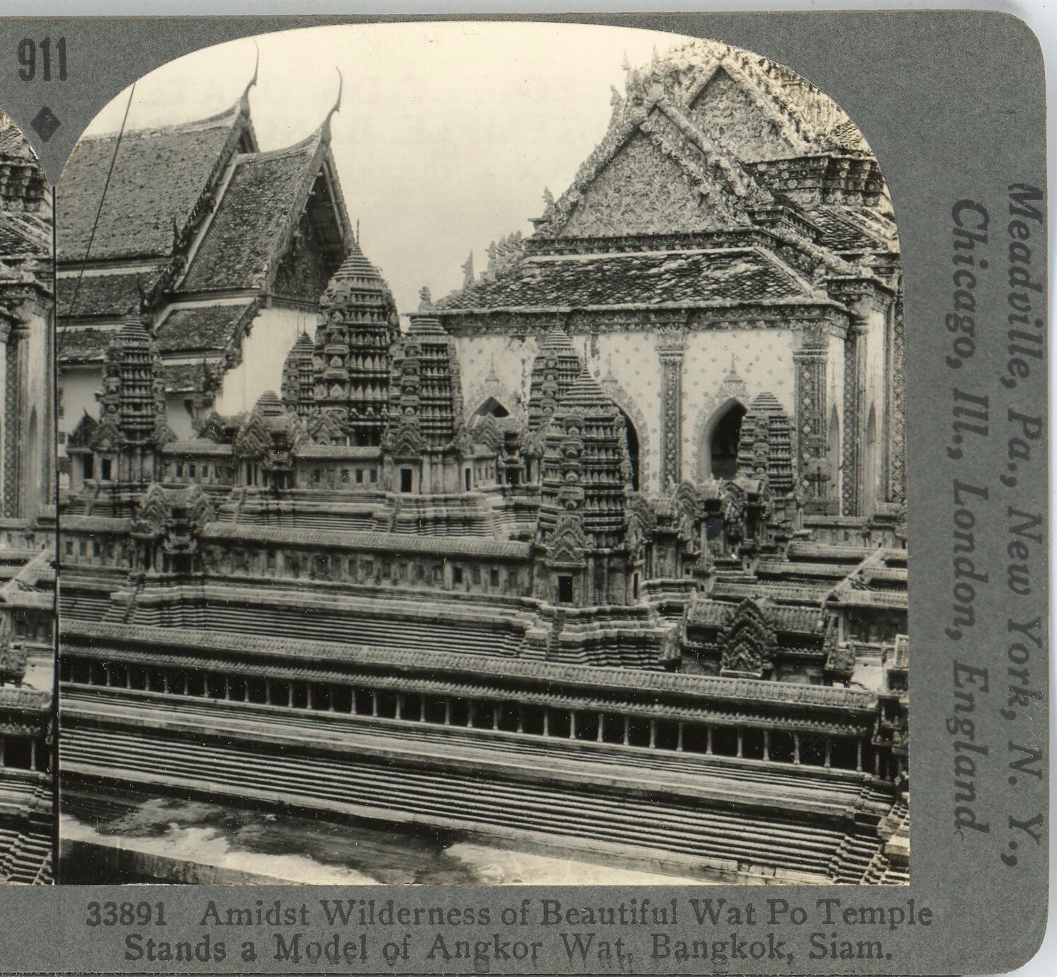 THAILAND, Model of Angkor Wat,Bangkok-#911 Keystone Stereoview 600/1200 Card Set THAILAND, Model of Angkor Wat,Bangkok-#911 Keystone Stereoview 600/1200 Card Set