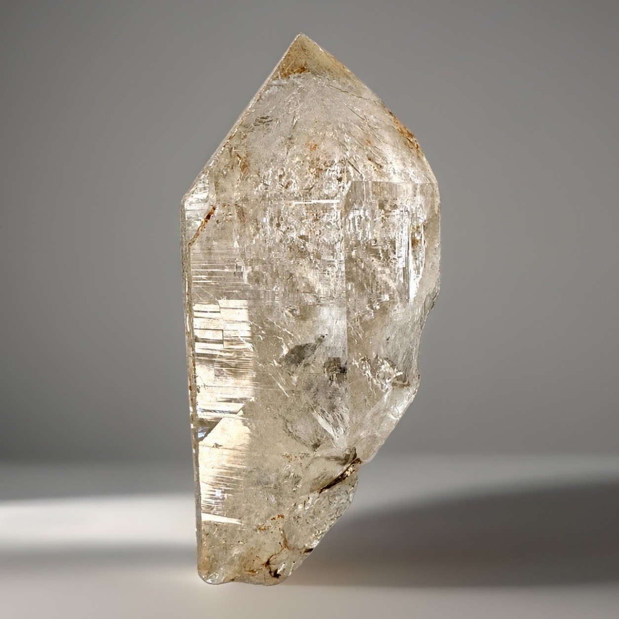 “Old Soul Snow Window” Hashupi Himalayan Quartz Gold White Phantom Scene Crystal