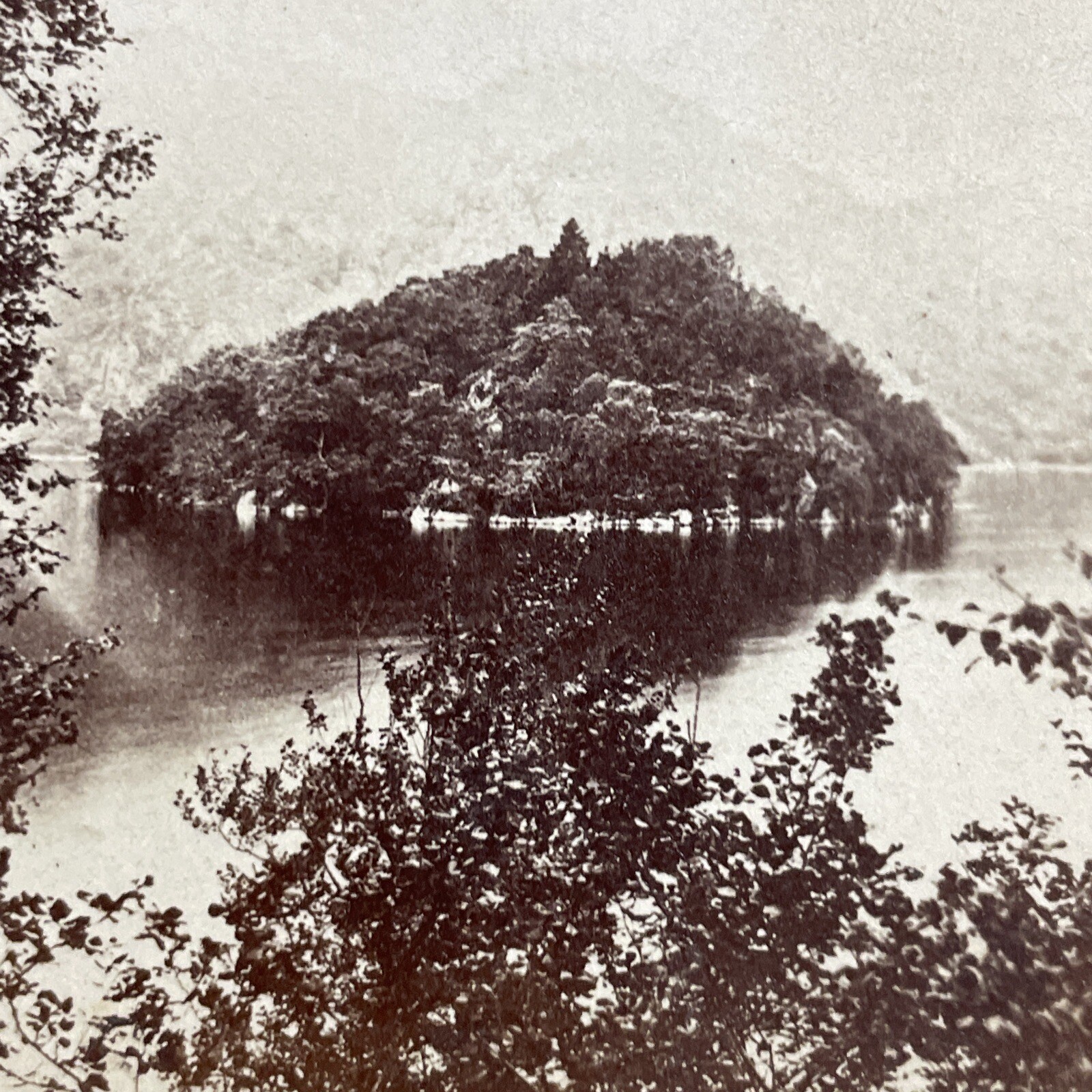 Ellen\'s Isle Loch Katrine Stereoview Scotland Victorian Era
