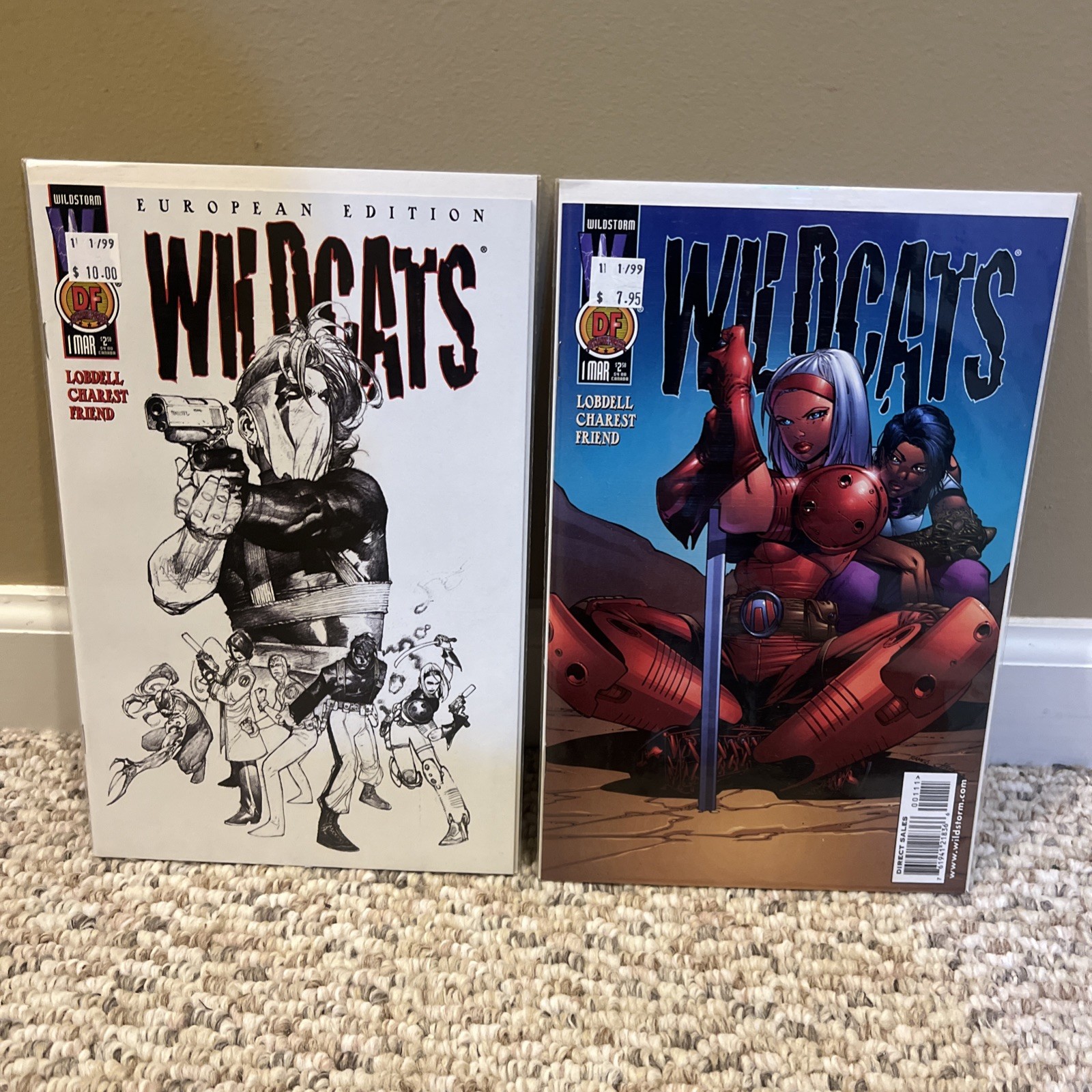 Wildcats #1 Vol. 1 1999 WildStorm Variants 9.6 NM Dynamic Forces x2 With COA