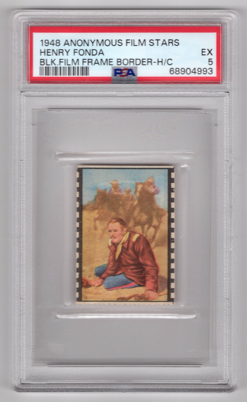 PSA 5 HENRY FONDA in FORT APACHE 1948 Anonymous Card (2nd Highest Ever Graded)