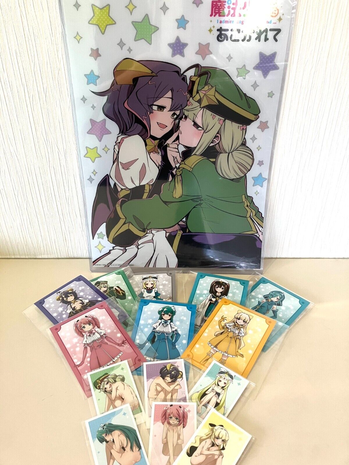 Gushing over Magical Girls  Clear A3 Poster and Illustration card SET