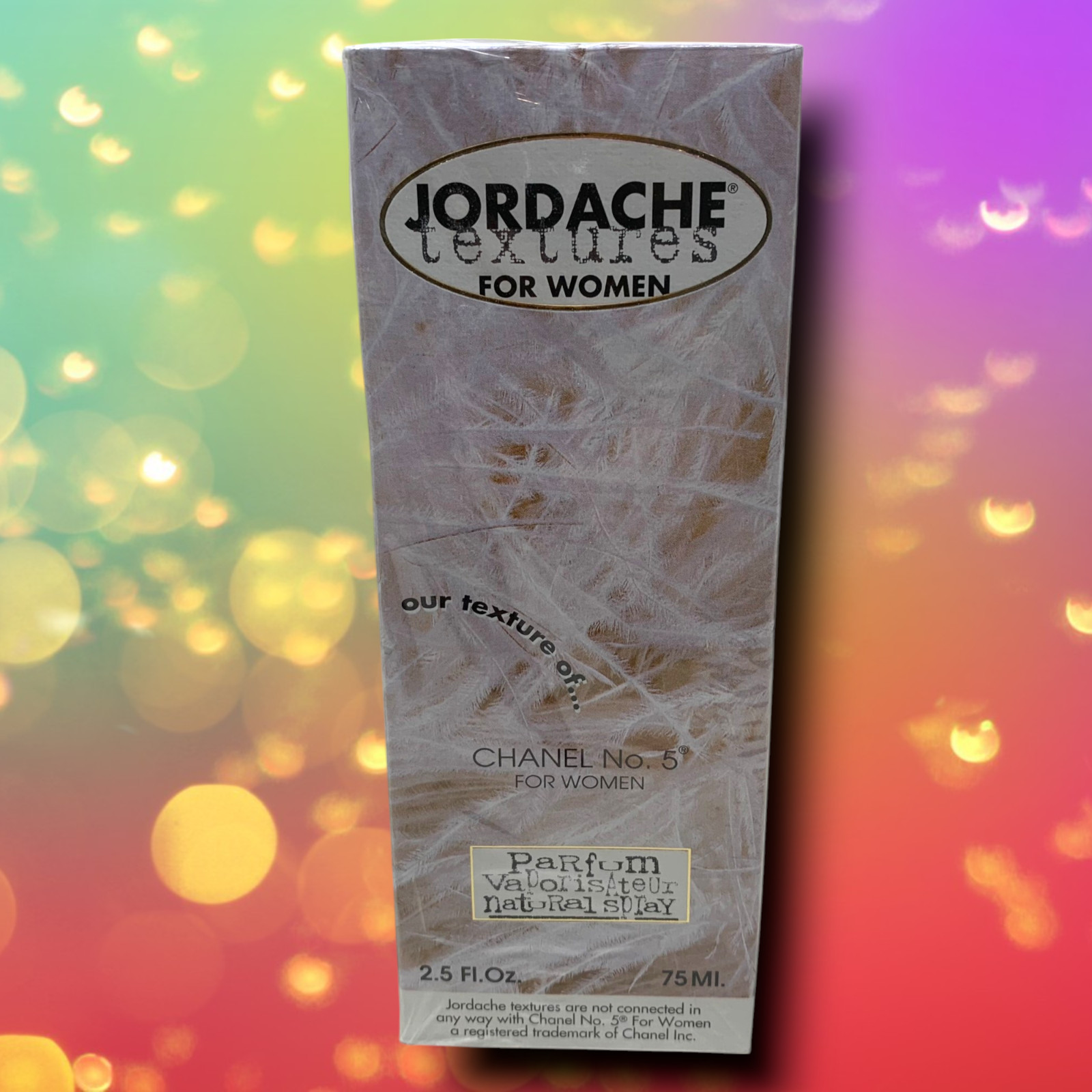 NEW Vintage Jordache Textures Parfum Natural Spray 2.5 oz 75 mL No.5 Dupe Sealed NEW Vintage Jordache Textures Parfum Natural Spray 2.5 oz 75 mL No.5 Dupe Sealed