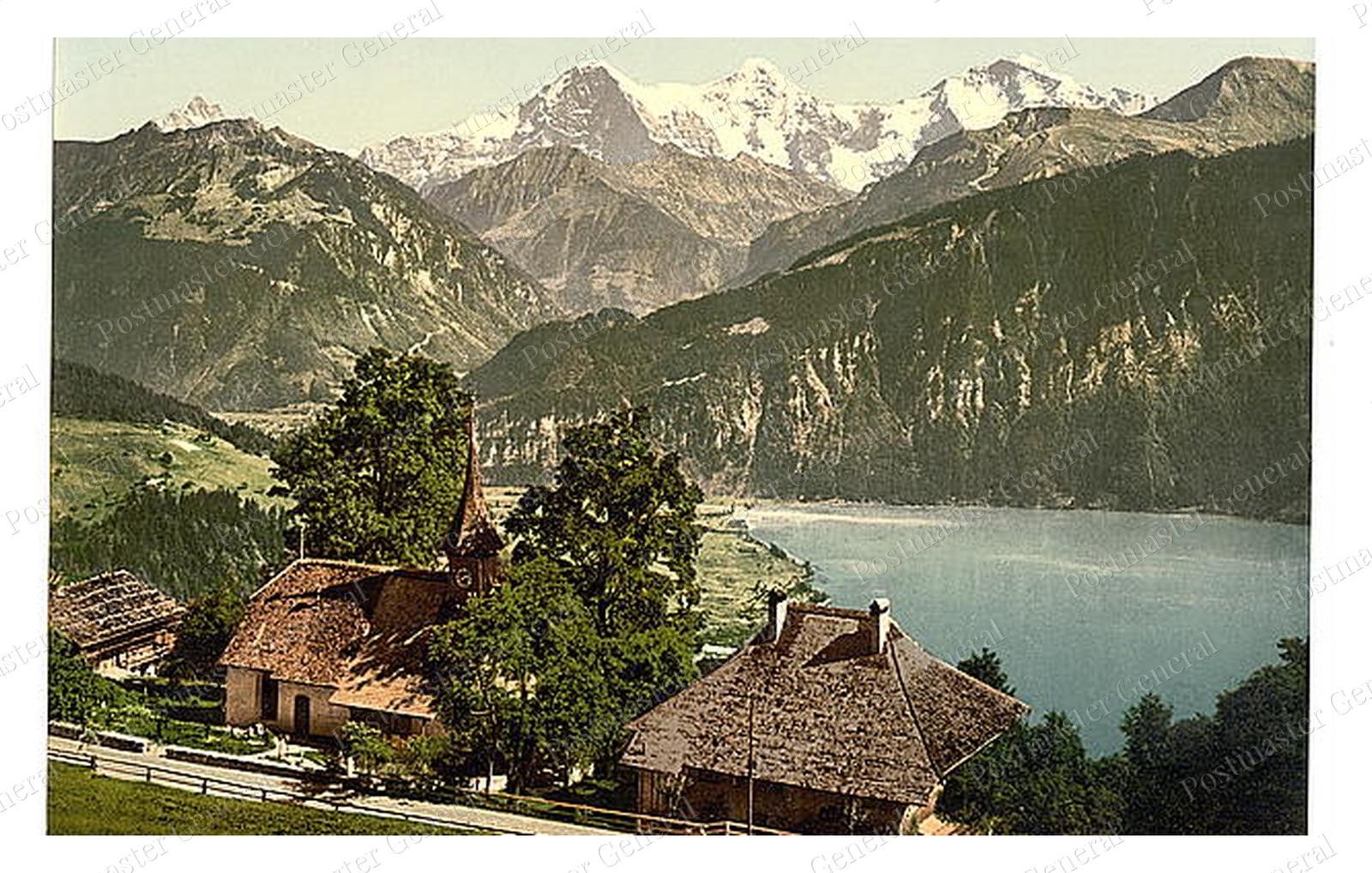 Beatenberg Bernese Oberland Church Standard Postcard COPY RPPC