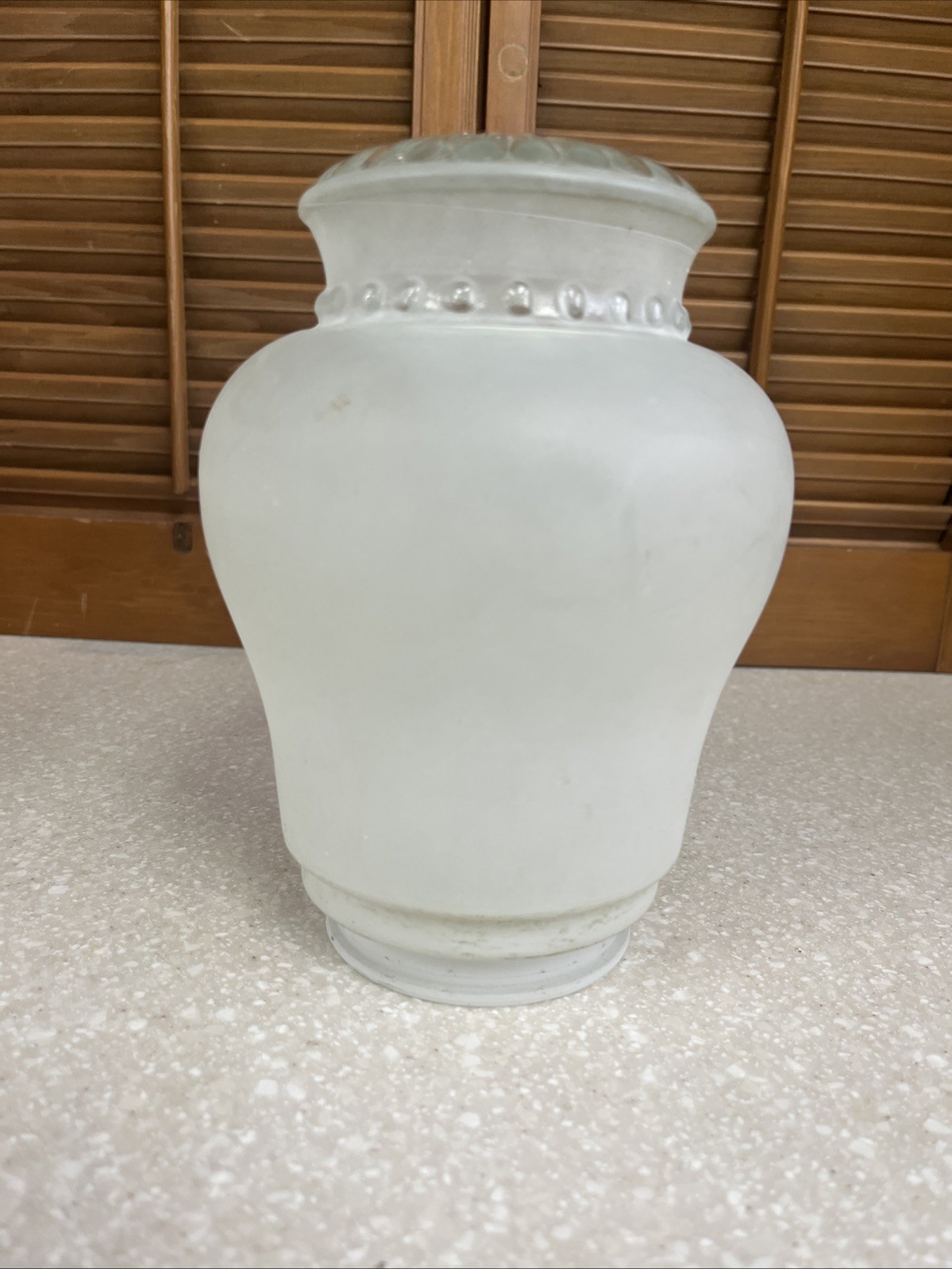 Vintage Art Deco Frosted Glass Ceiling Light Fixture Shade Globe