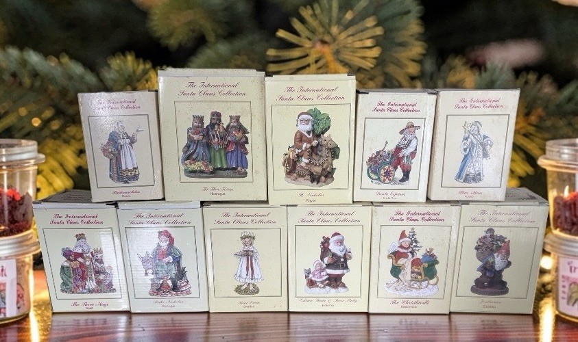 International Santa Clause Collection lot of 11 All New In Original Boxes