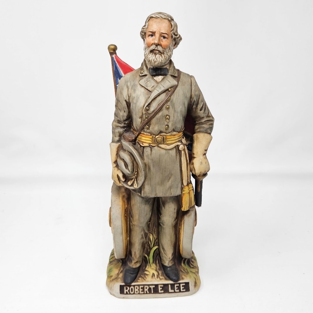 Vintage McCormick Americana Porcelain Robert E Lee Whiskey Decanter 12\
