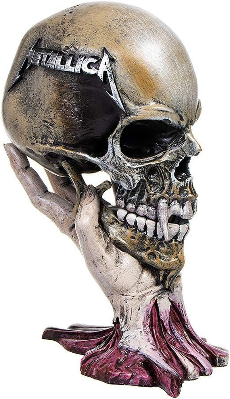 Metallica Sad but True Skull, Pushead Artwork, Hand-Painted Resin Figurine, Offi