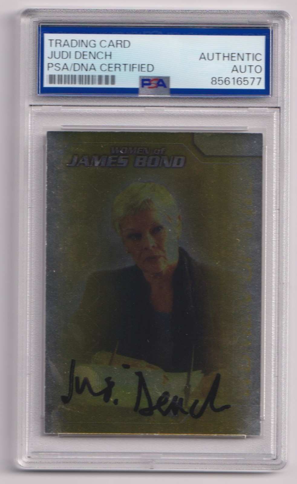 JUDI DENCH Signed Autograph 2002 Woman of James Bond \
