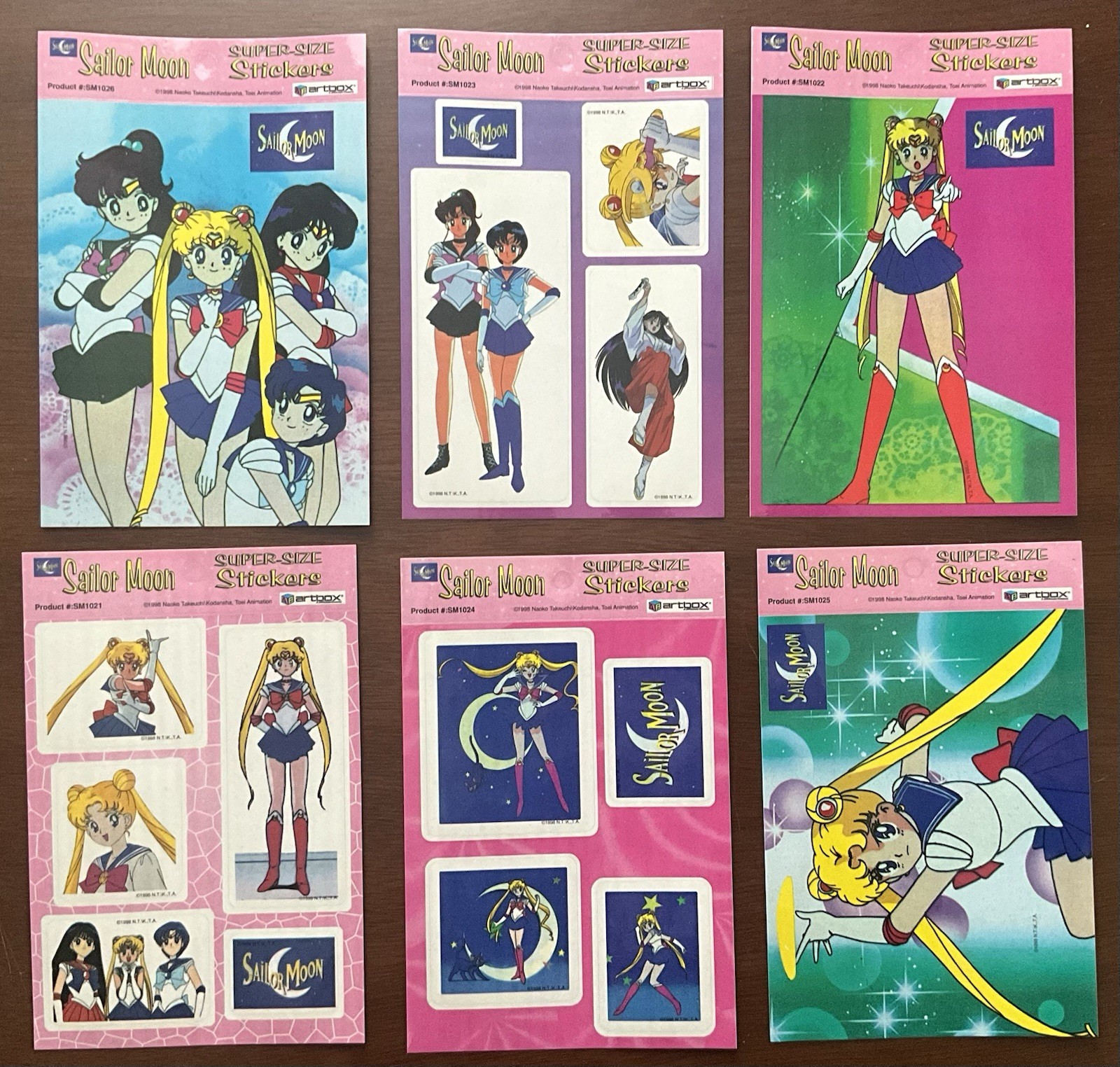 Vintage Sailor Moon Collectible Stickers Complete Set
