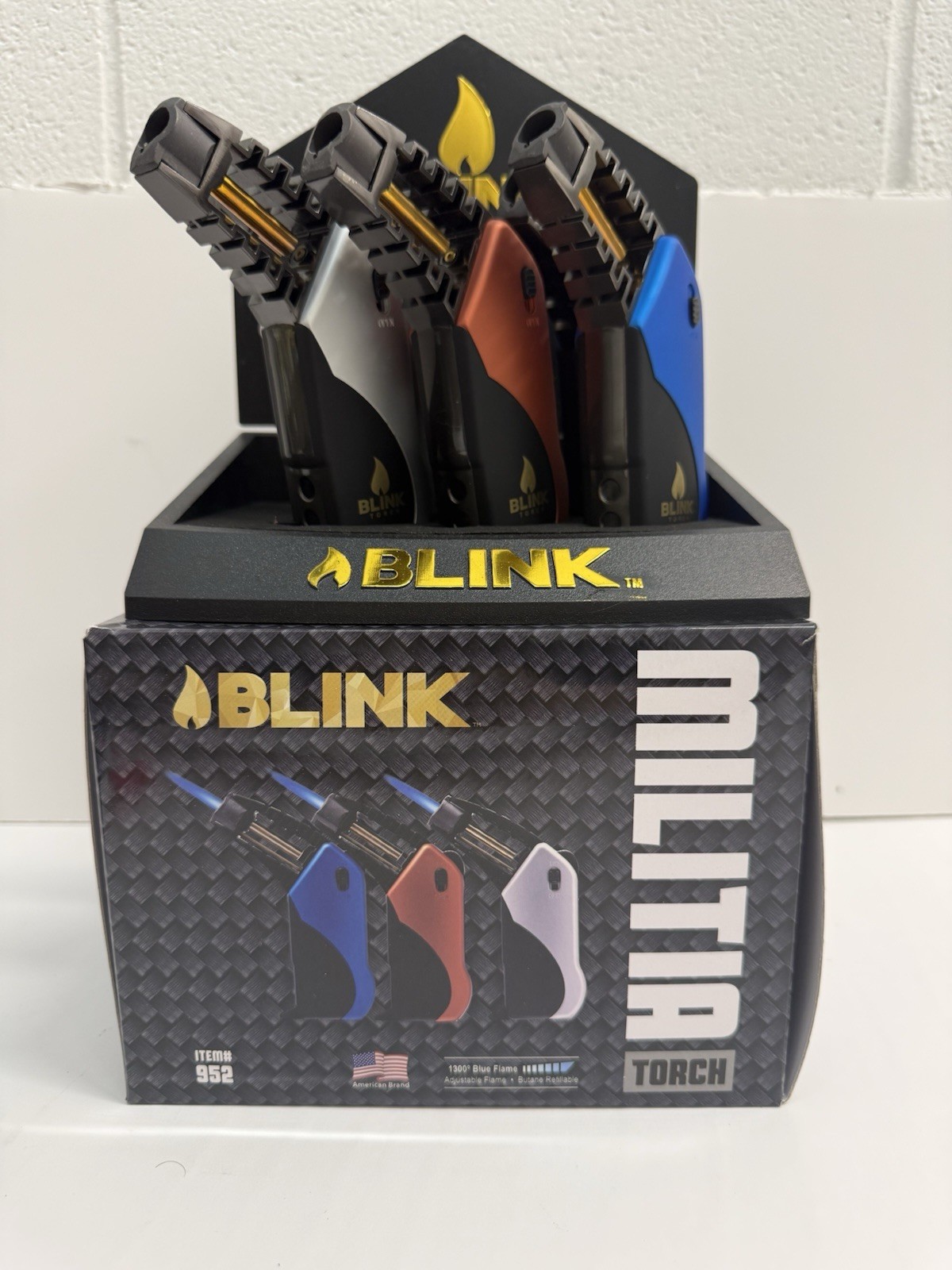 Blink Windproof Torch Glid Lighters #952 - 6 Ct Per Display