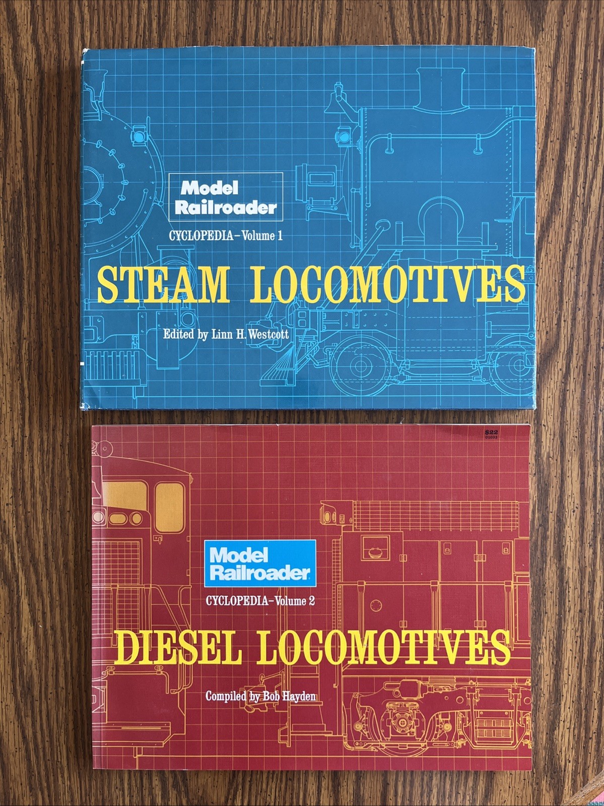 Model Railroader Cyclopedia Vol.1 Steam Locomotives & Vol. 2 Diesel Locomotives