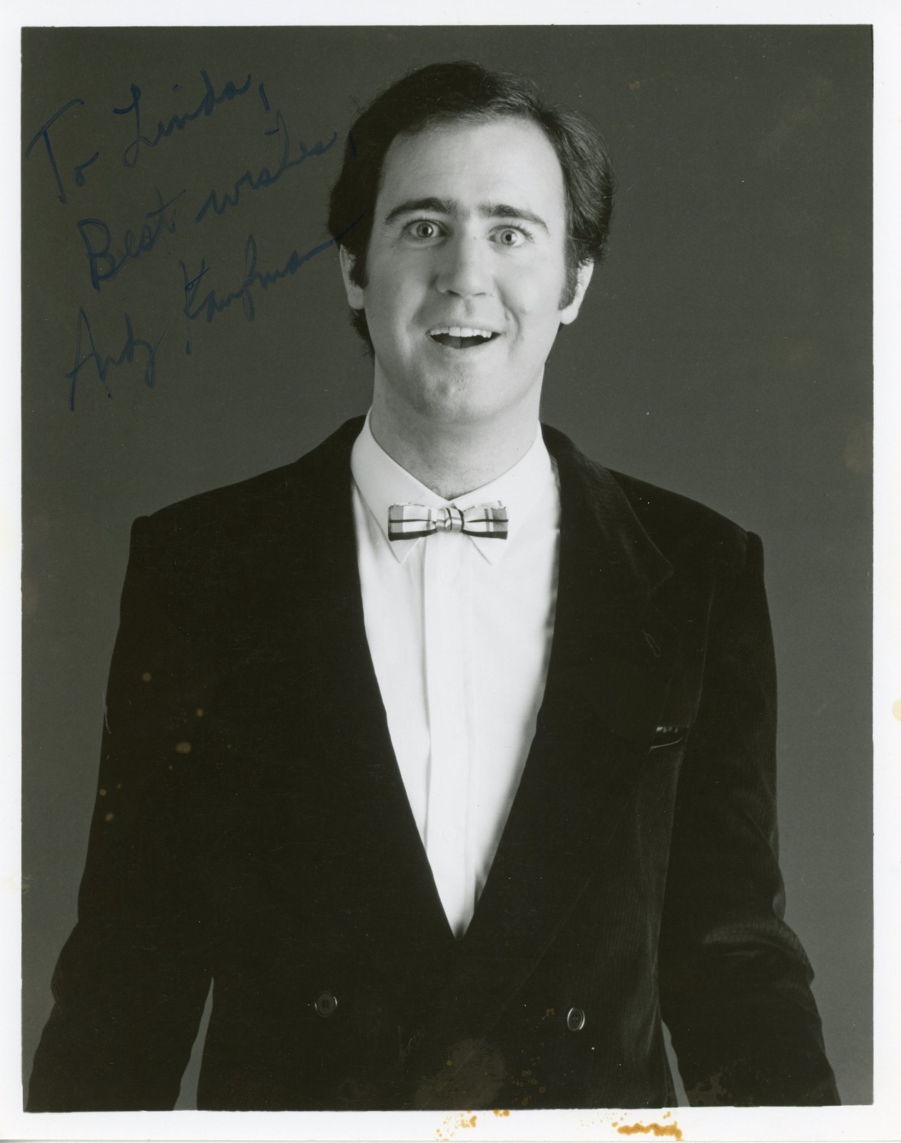 Andy Kaufman ~ Signed Autographed Photograph ~ JSA LOA Andy Kaufman ~ Signed Autographed Photograph ~ JSA LOA