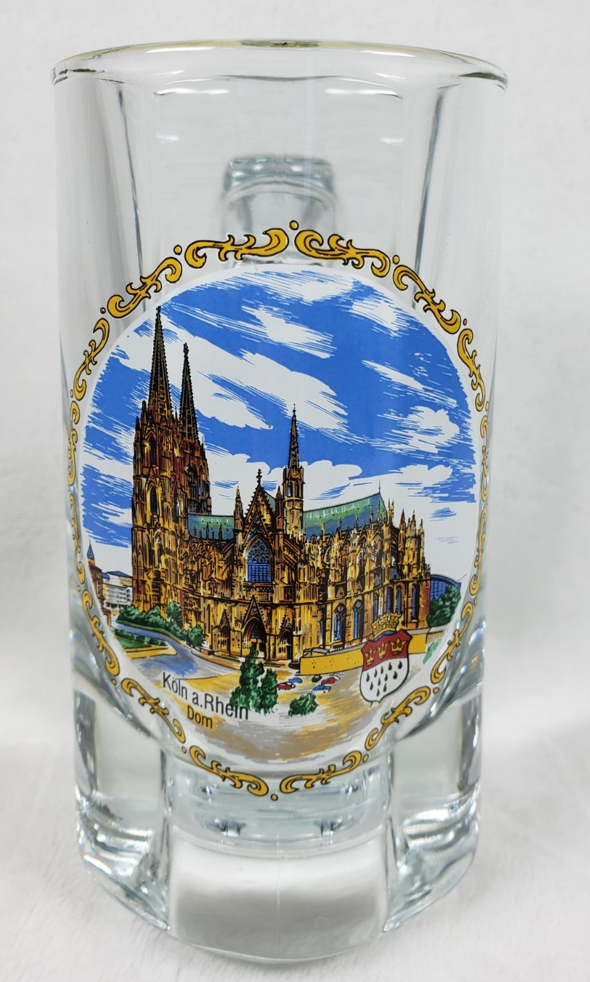 KOLN A. RHEIN DOM Cologne Cathedral Beer Stein Glass Mug