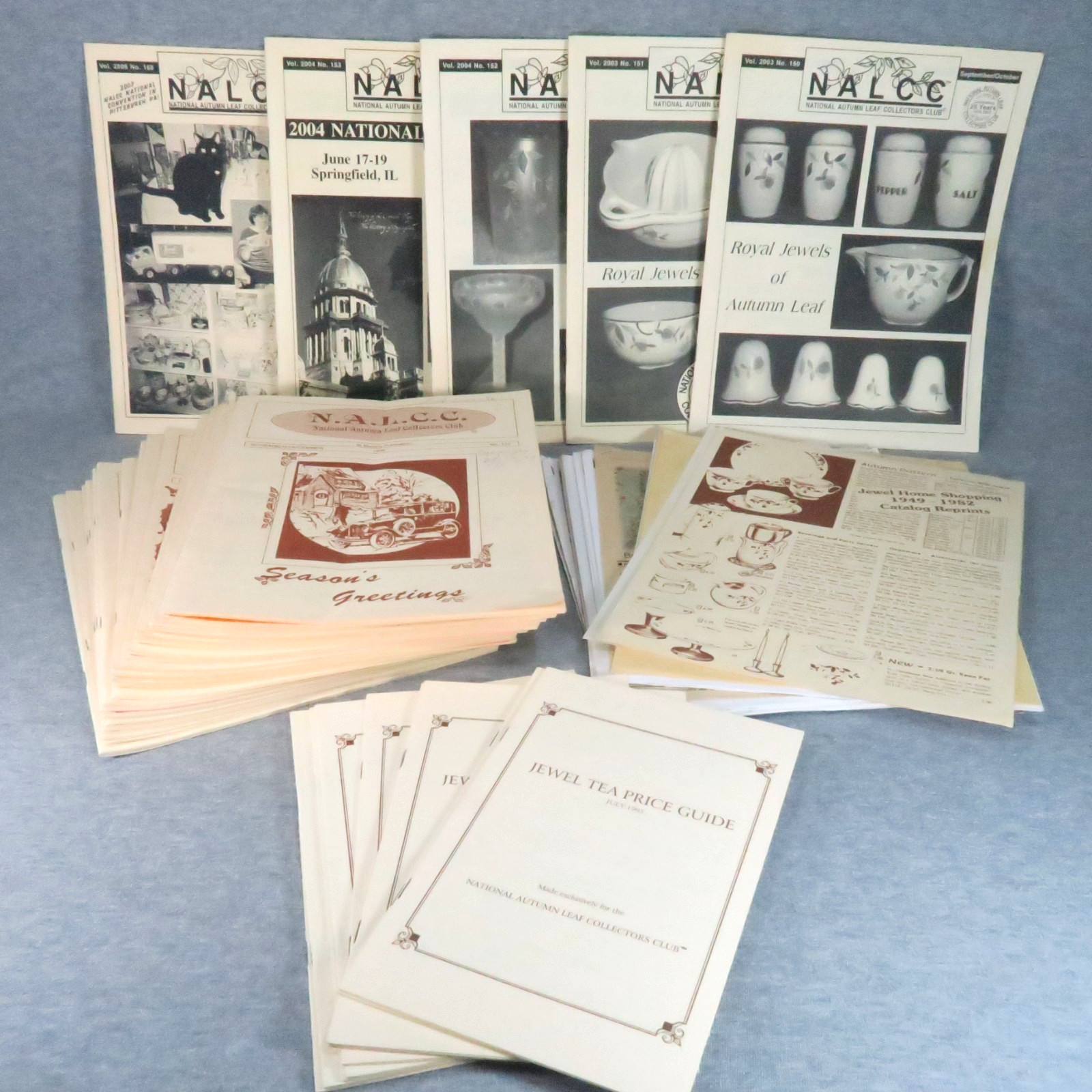 National Autumn Leaf Collectors Club NALCC Newsletters Ephemera Price Guide Lot