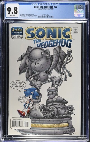 Sonic the Hedgehog #63 1998 Archie Publications CGC 9.8 White Pages