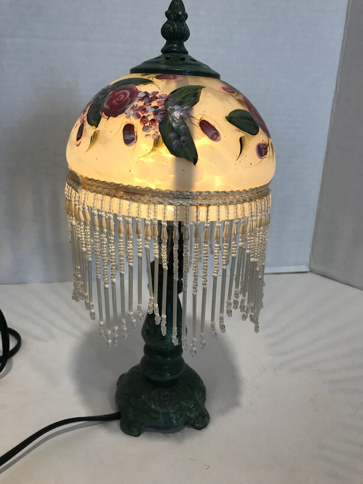 Kenyield Lamp Hand Painted Vintage