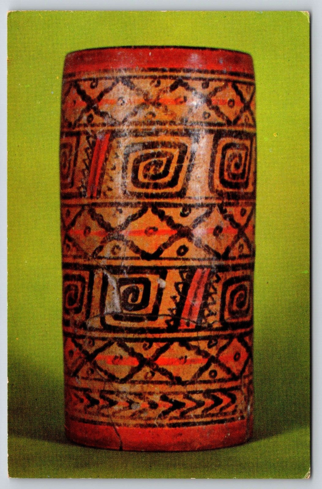 Campeche Museo Tamaya Cultura Maya Clasica Postcard Mexican Art History