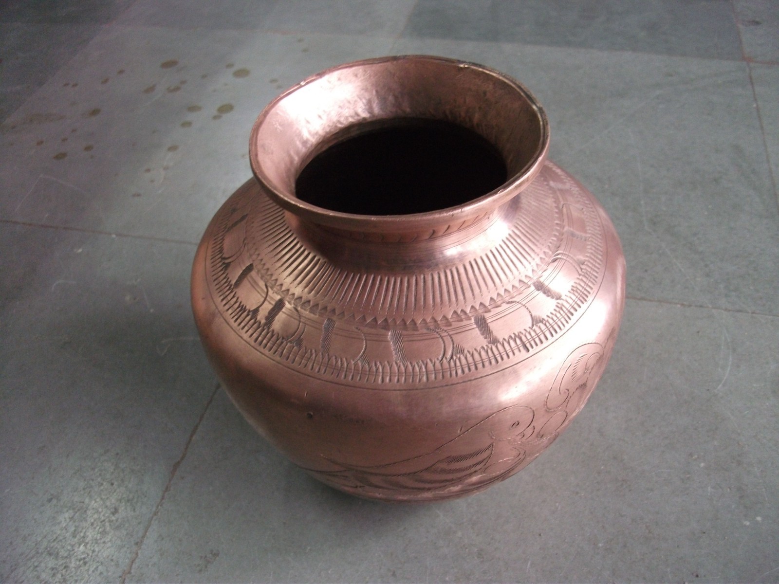 Vintage Copper Handcrafted Engraved Unique Shape Solid Water Pot,Rich Patina Vintage Copper Handcrafted Engraved Unique Shape Solid Water Pot,Rich Patina
