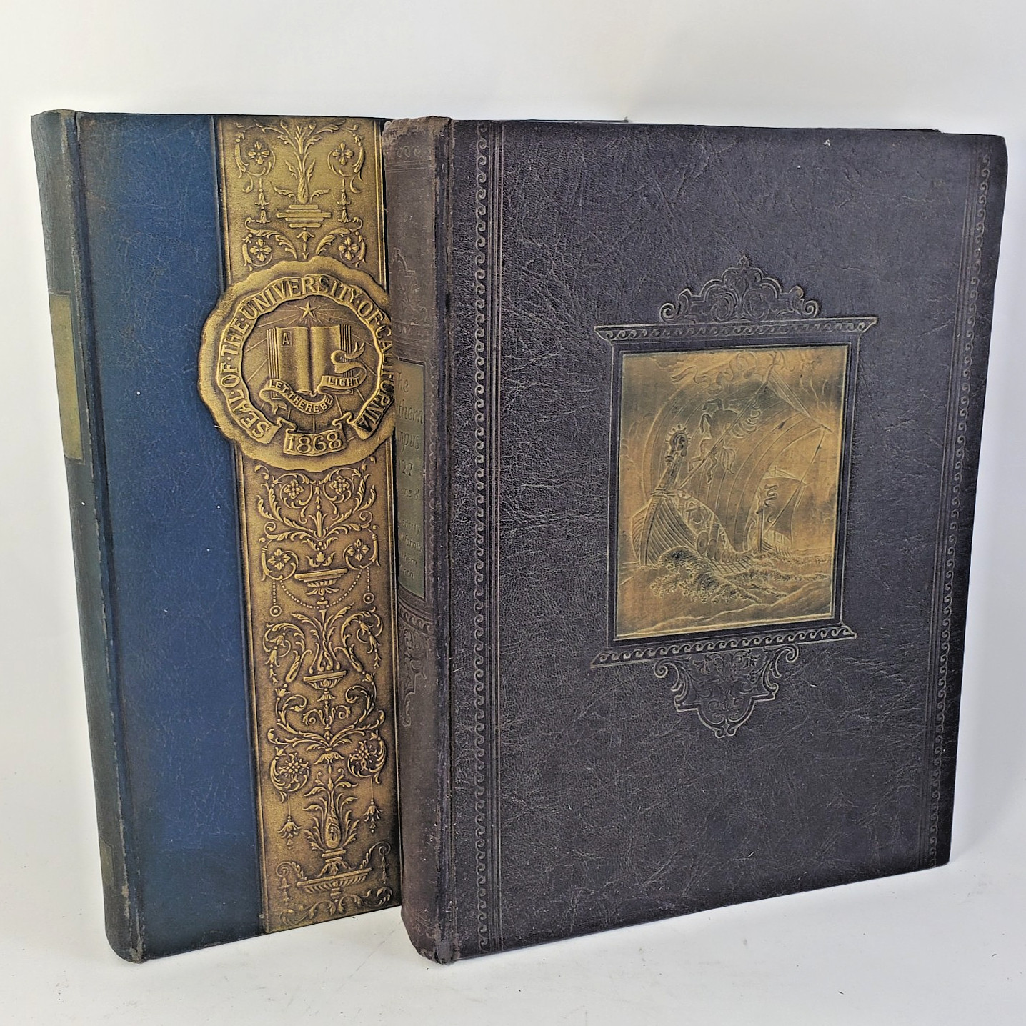 Two Vintage/Antique UCLA Southern Campus Year books 1927/ 1928 Hardcover