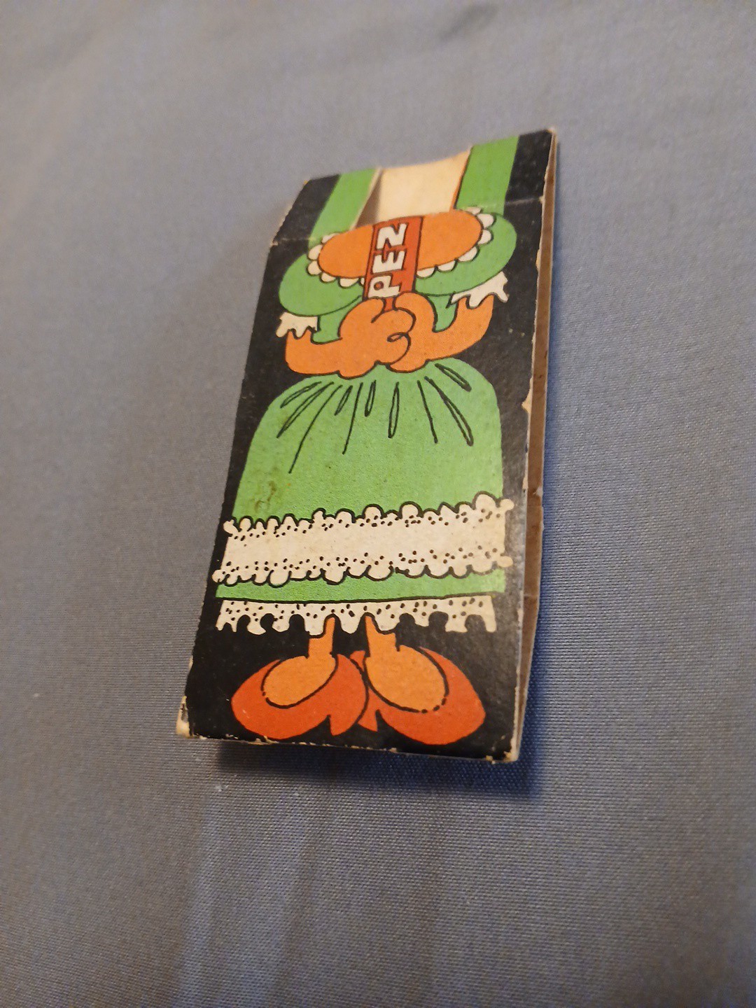 Vintage PEZ \'Dress Up\'  German Fairy Tale Girl 1/12 1970\'s Paperboard Single Pc.