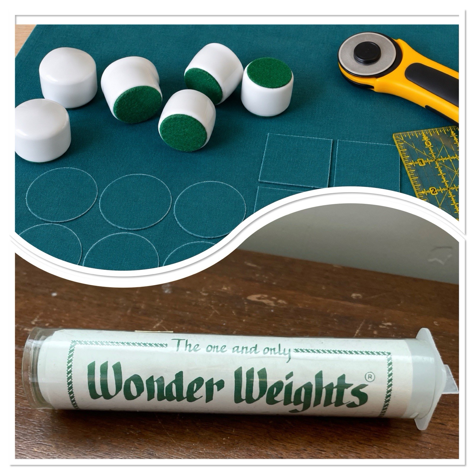 Vintage Wonder Weights Pattern Cutting Weights Complete Set w/ Original Tube NWT
