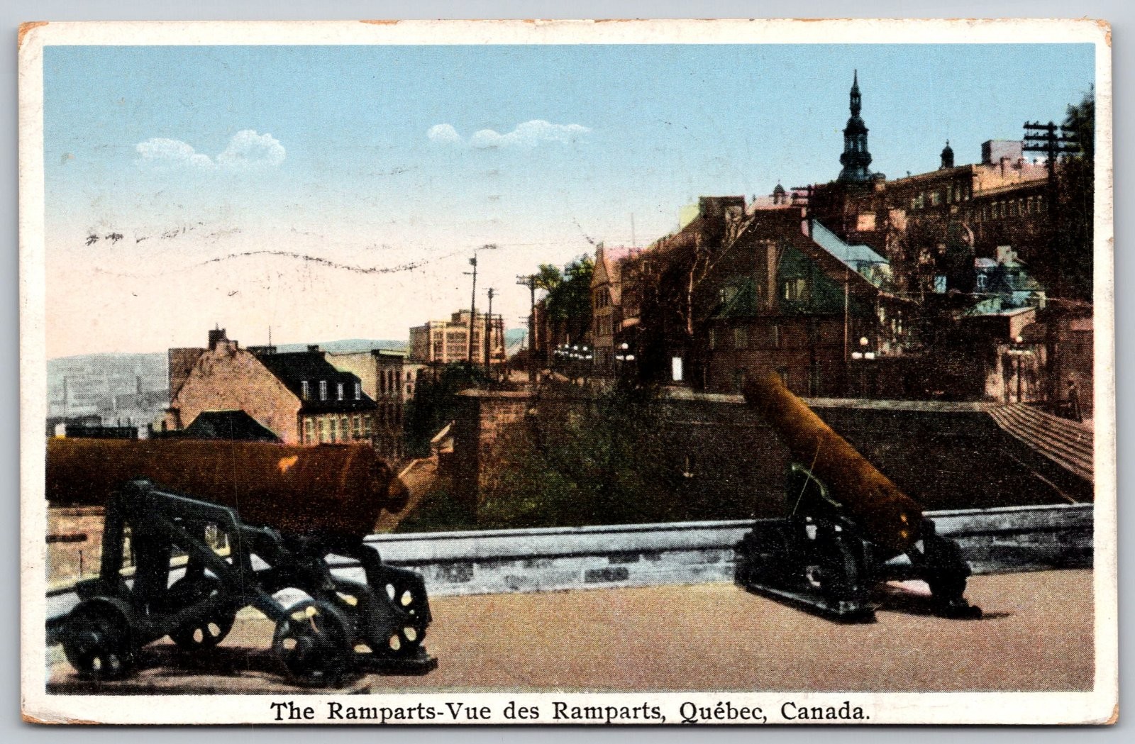 Quebec City Quebec Canada The Ramparts Cannons Buildings Postcard PC551 Quebec City Quebec Canada The Ramparts Cannons Buildings Postcard PC551