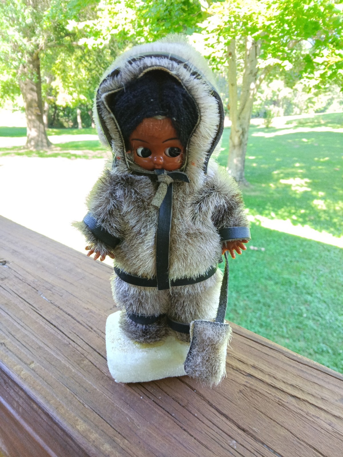 Vintage Alaska Eskimo Inuit Sleepy Eye Doll Figure RARE
