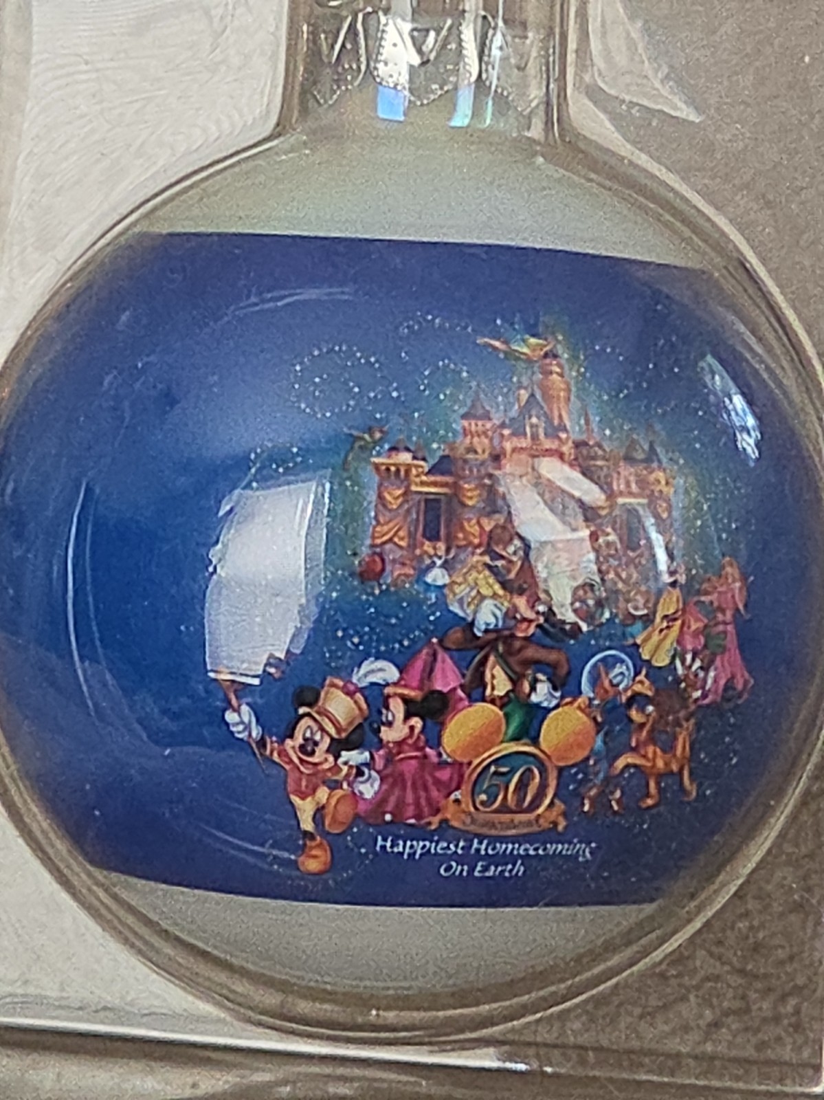 VTG Disney Happiest Homecoming On Earth 50th Anniversary Christmas Ornament