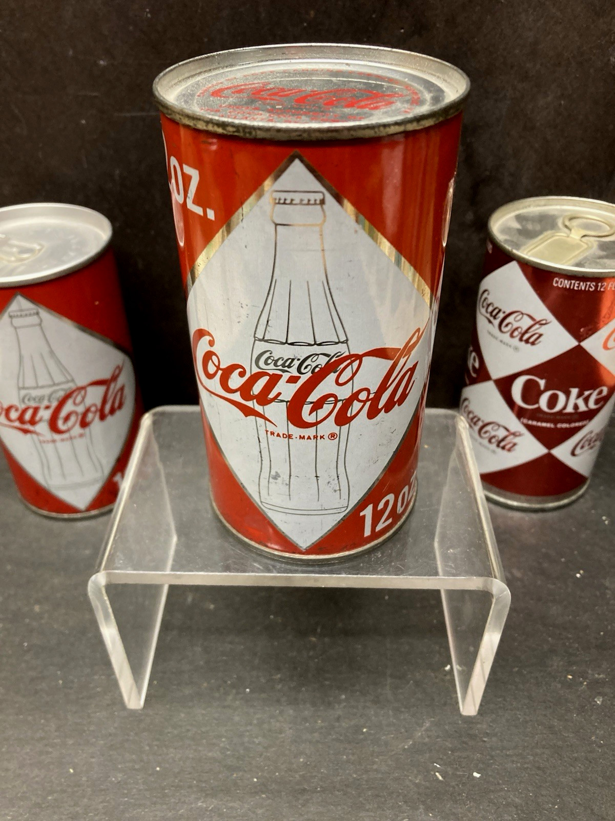 Coca Cola Air Sealed Flat Top Display Soda Can c.1959