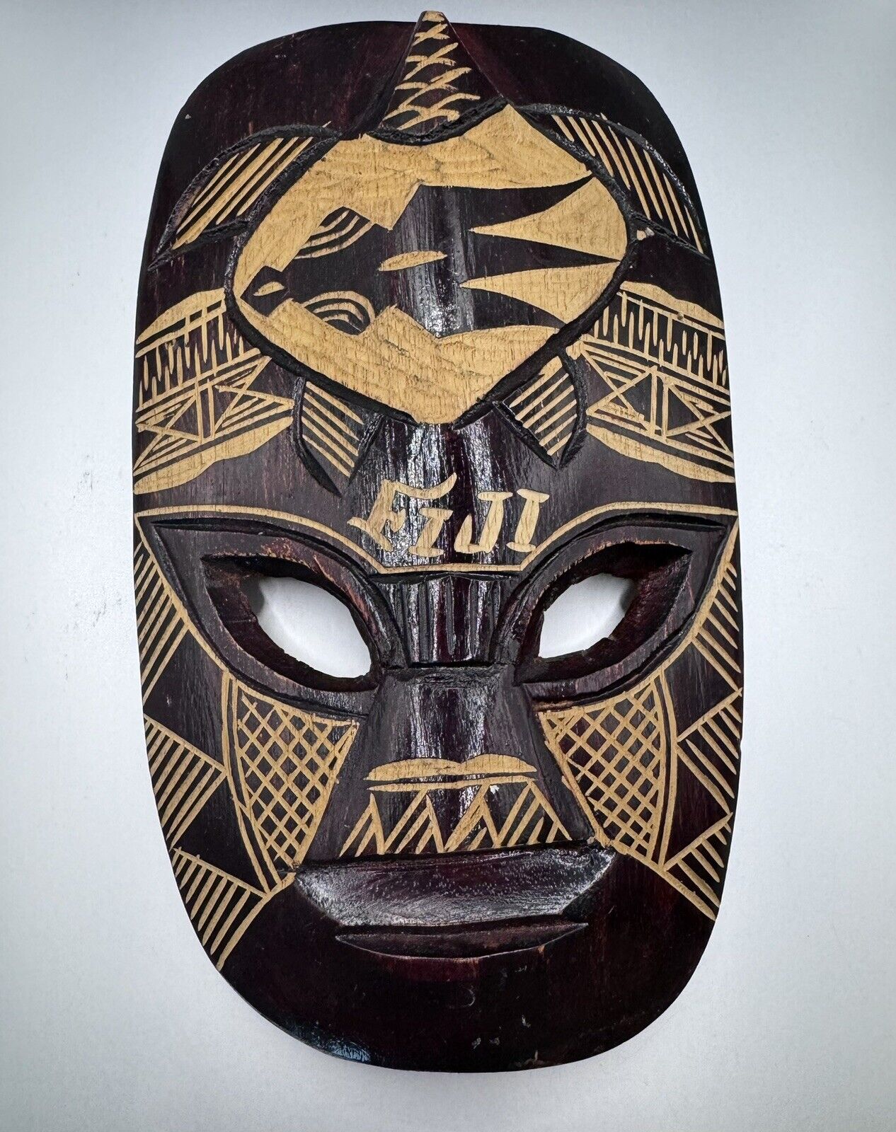 African Hand Carved Wooden Mask African Tribal Mask Made In Fiji