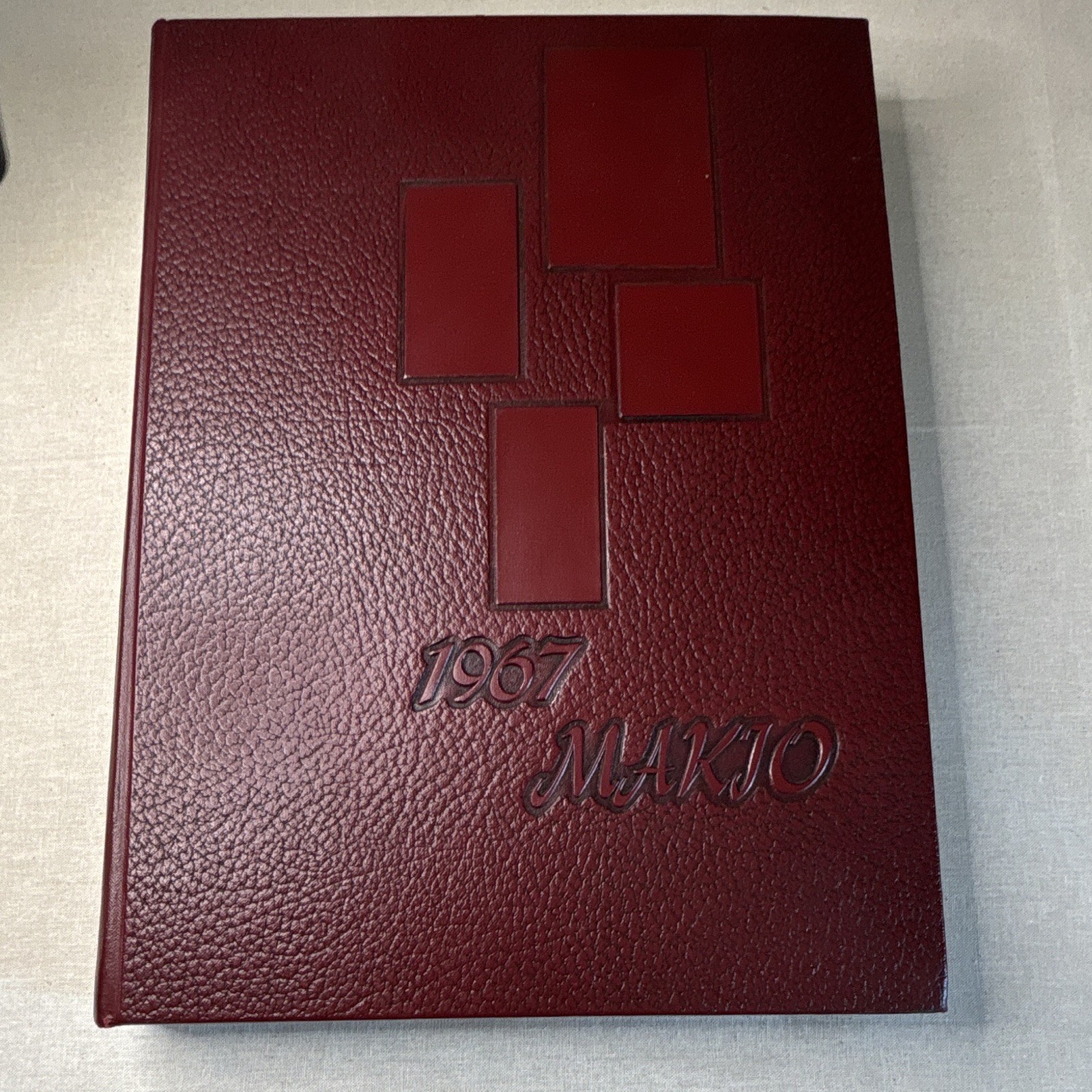 1967 Ohio State University Yearbook – Maroon Leather Bound – Vintage OSU 1967 Ohio State University Yearbook – Maroon Leather Bound – Vintage OSU