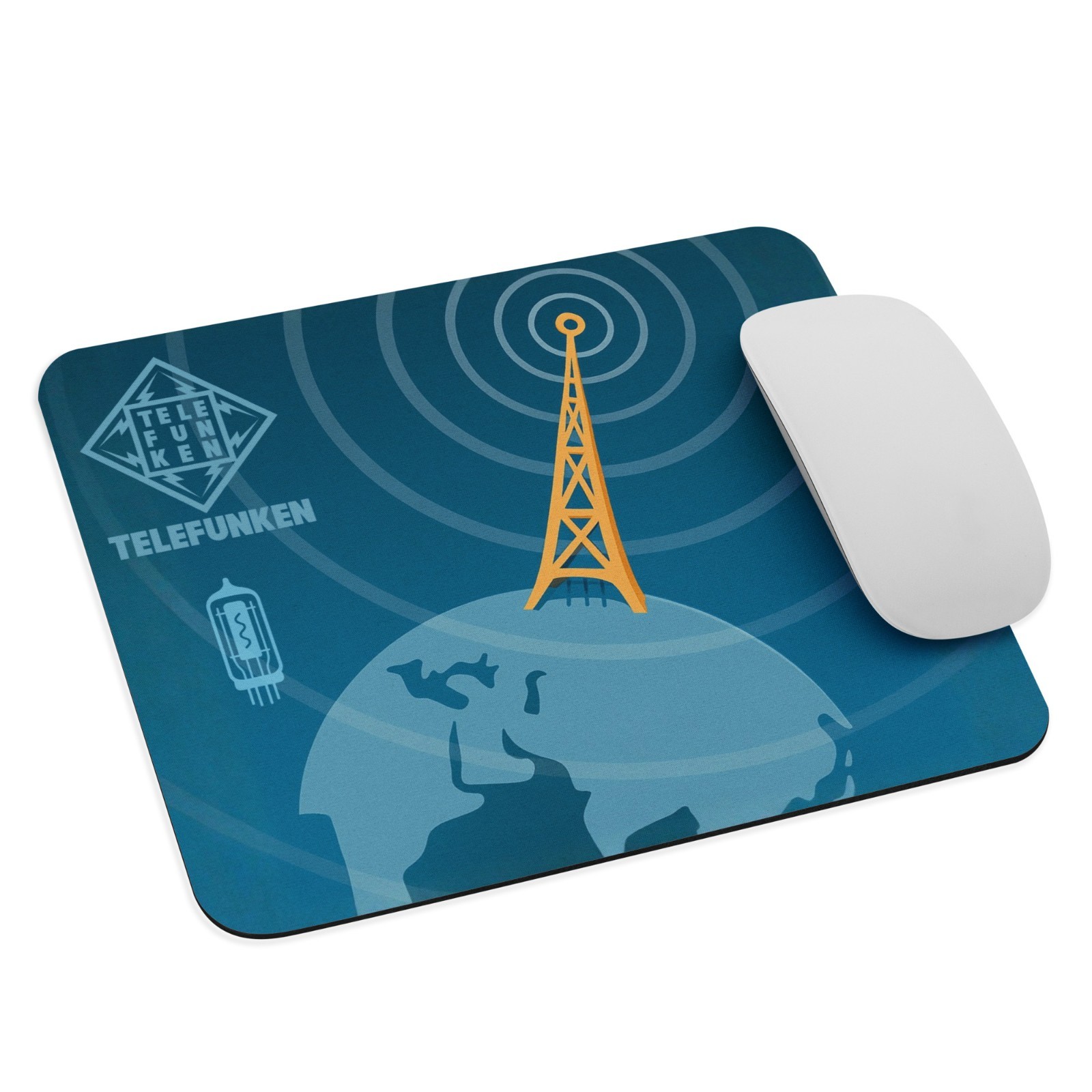 Vintage Style Mouse Pad – TELEFUNKEN Radio Tower - NEW 9.5