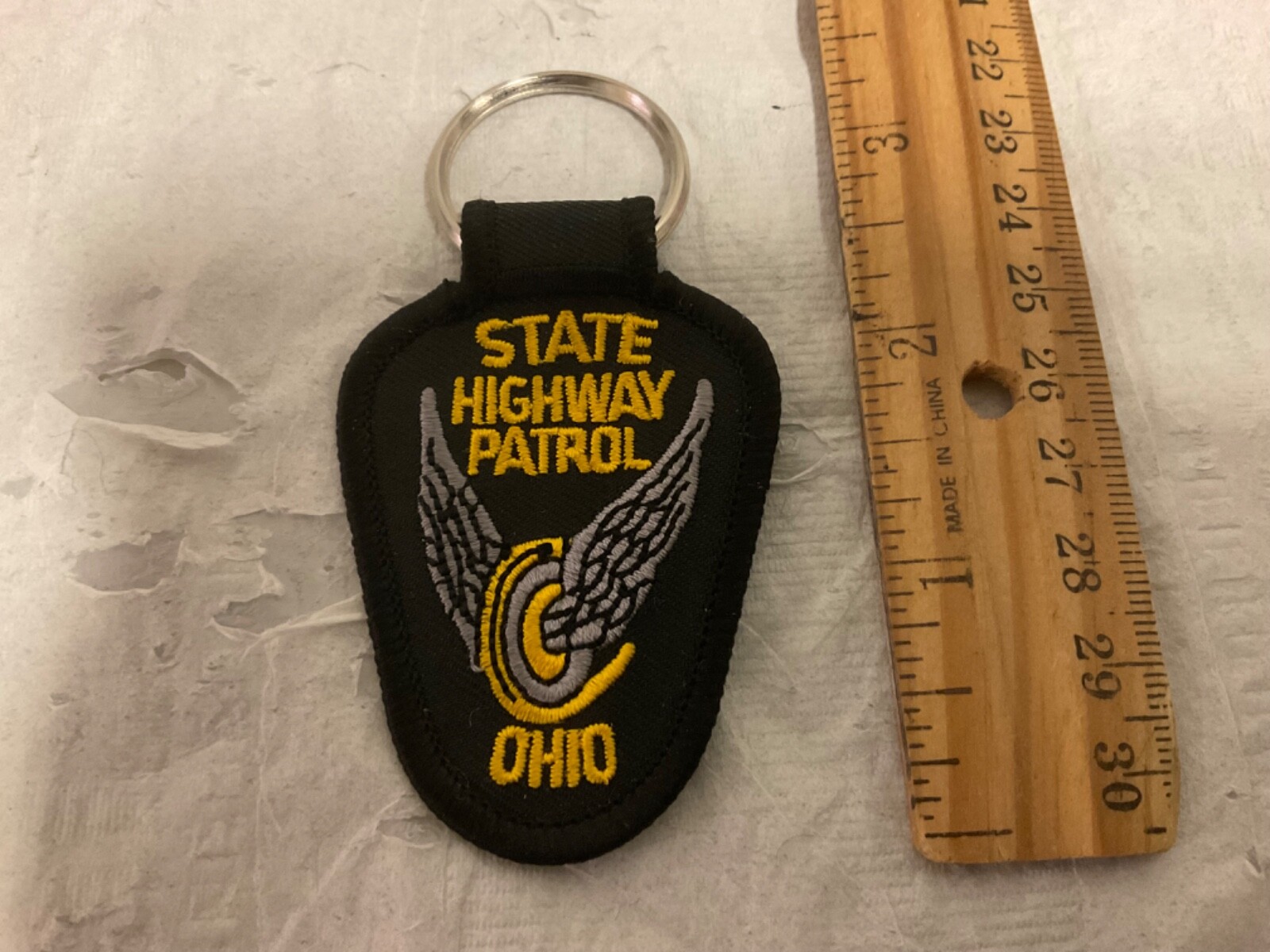 Ohio Highway Patrol Patch key chain. Ohio Highway Patrol Patch key chain.