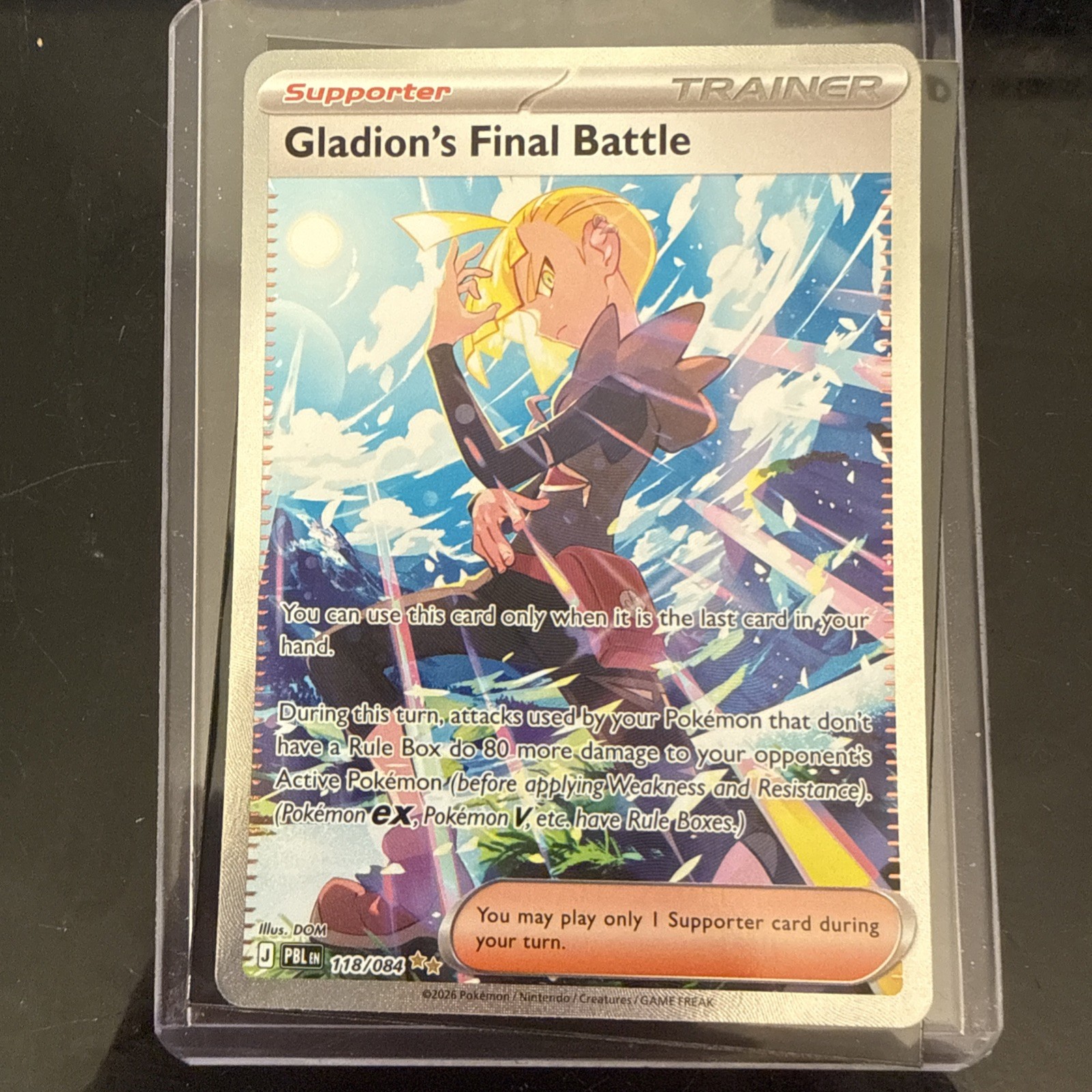Pokemon TCG Gladion's Final Battle 118/084 Pitch Black Pokemon Card