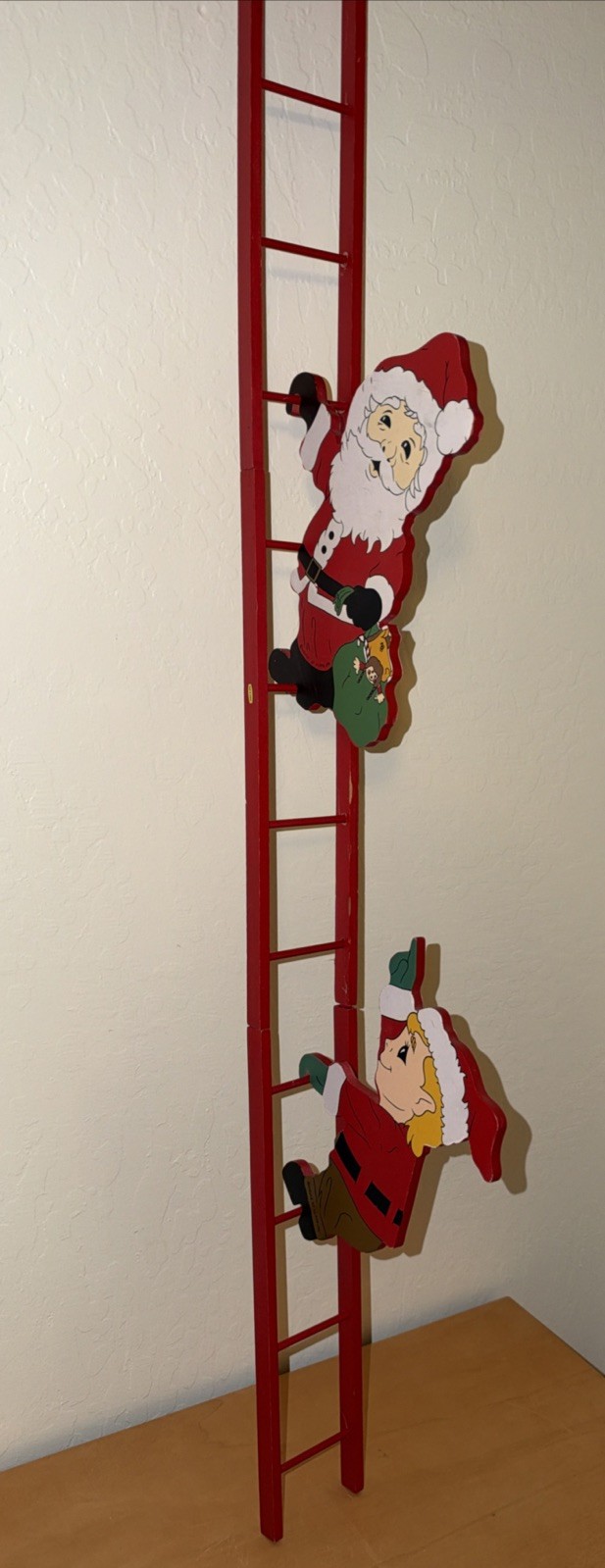 House of Lloyd Up The Ladder 1991 Wooden Santa Elf Climbers Wood Christmas Decor House of Lloyd Up The Ladder 1991 Wooden Santa Elf Climbers Wood Christmas Decor