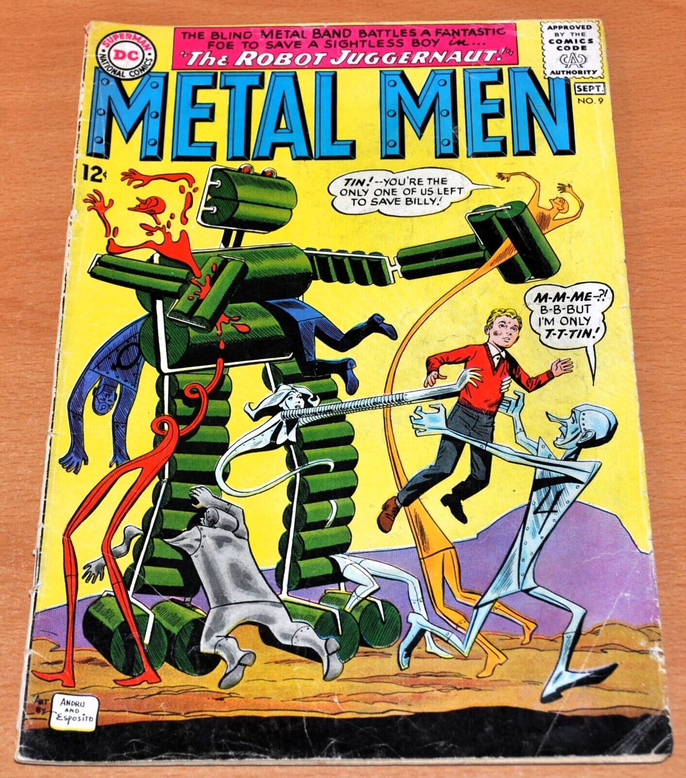 Metal Men #9 - DC Comics, Aug.-Sept. 1964 - $0.12 - VG